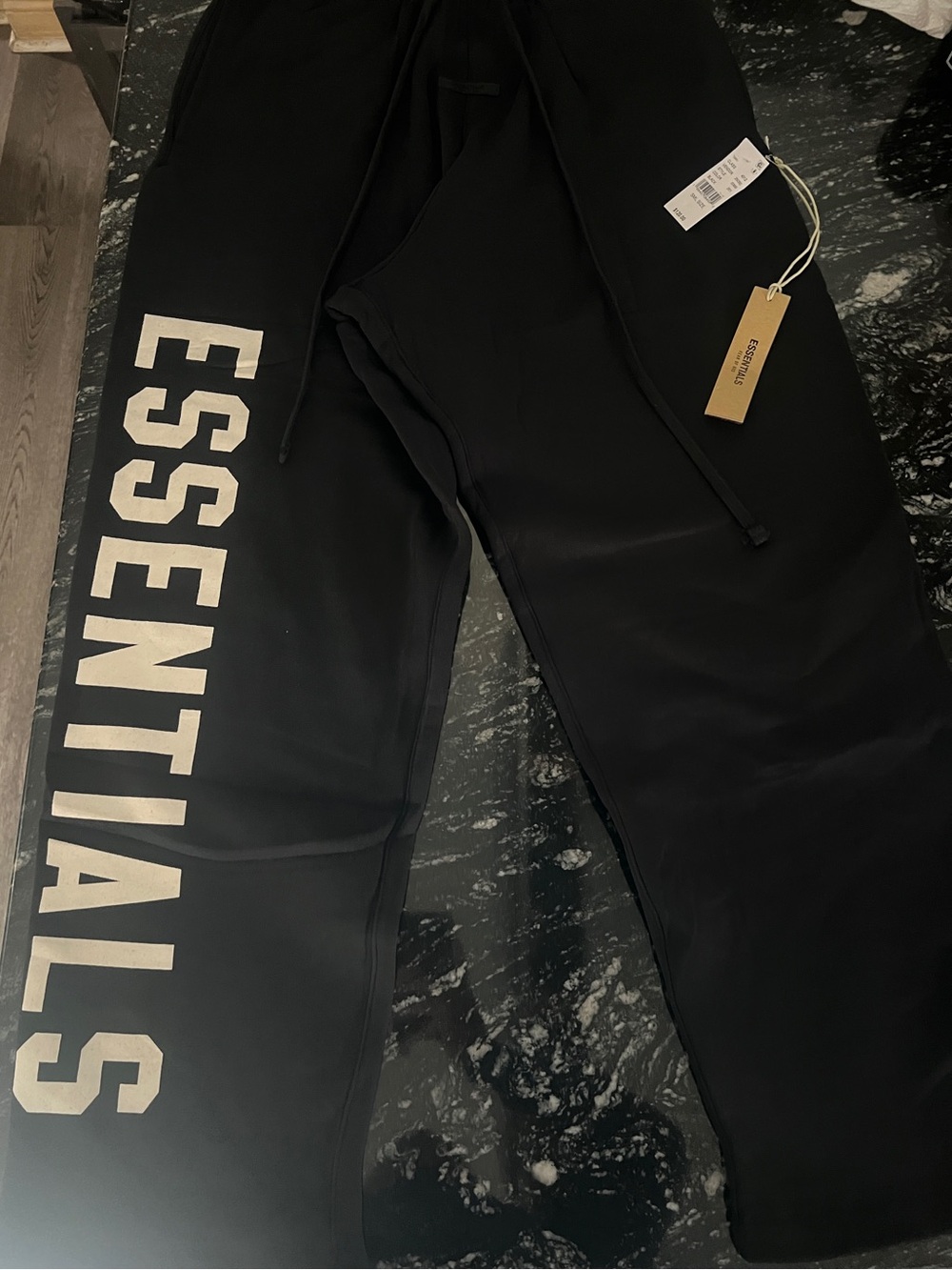 Black Essentials Pants Size Small